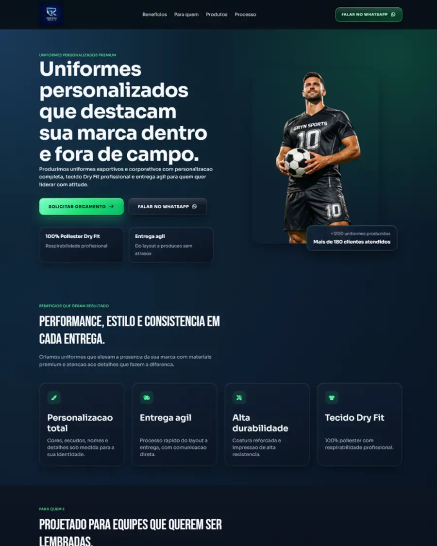 Projeto de landing page institucional
